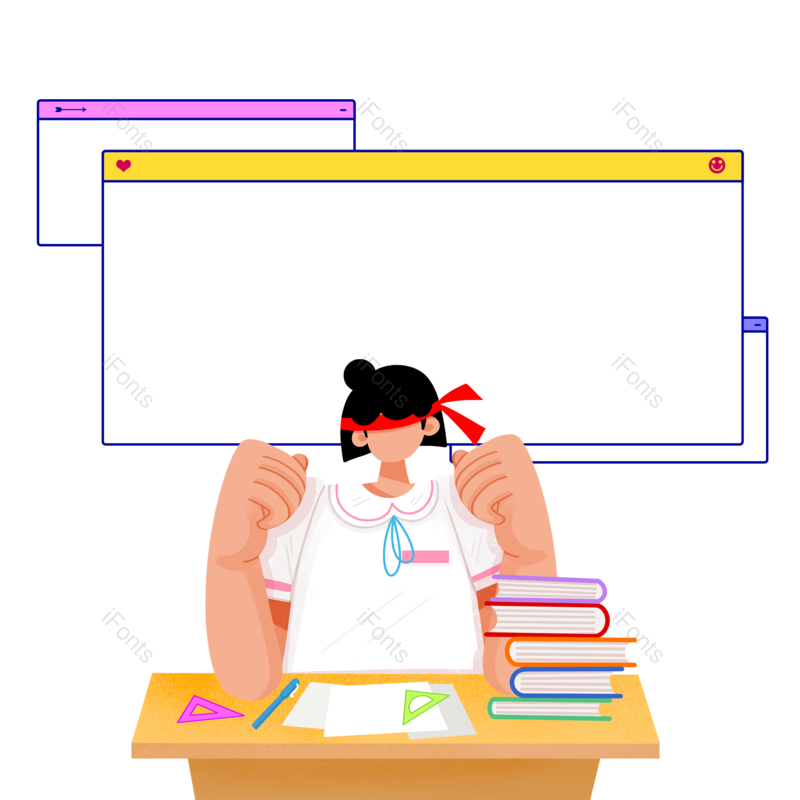 高考图片,对话框元素,学生PNG,免抠素材